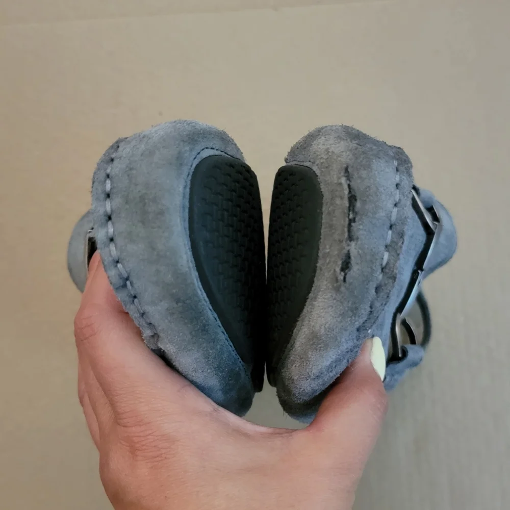 Kenneth Cole Reaction | Men's Safe-N-Sound Navy Suede Leather Loafers Size 9.5